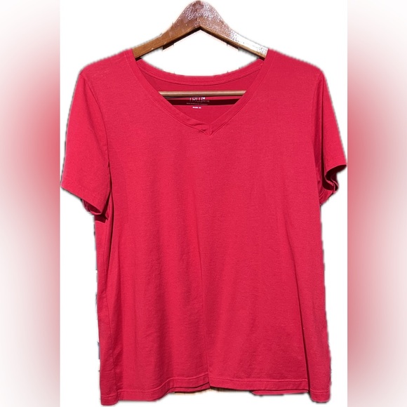 Time and Tru Tops - Time and Tru two for one bundle like new pink and red size large